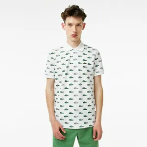 Поло Lacoste приталенное, белый, арт. PH0334