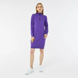Платье Lacoste с длинным рукавом, фиолетовый, арт. EF2312