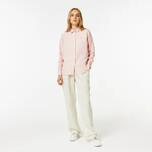 Брюки женские Lacoste льняные, белый, арт. HF0322