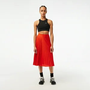 Плиссированная юбка Lacoste, красный, арт. JF8050