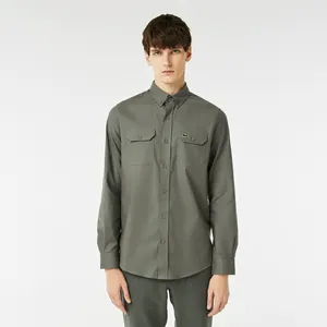 Рубашка Lacoste Button Collar, серый, арт. CH2408