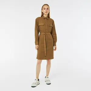 Платье Lacoste стандартного кроя, коричневый, арт. EF2432