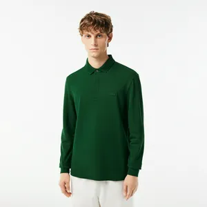 Поло Lacoste с длинными рукавами, зеленый, арт. PH2481