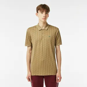 Поло мужское Lacoste приталенного кроя, бежевый, арт. PH2410