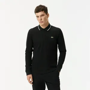 Поло Lacoste приталенного кроя, черный, арт. PH2404