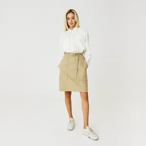 Юбка женская Lacoste, бежевый, арт. JF0304