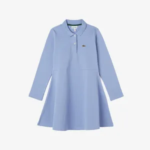 Платье поло Lacoste с длинными рукавами, синий, арт. EJ9751