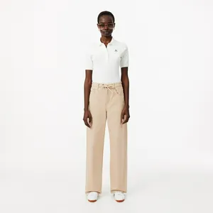 Джинсы женские Lacoste из органического хлопка, бежевый, арт. HF0206