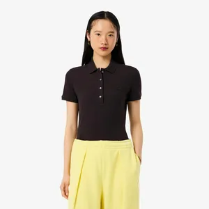Поло женское Lacoste, коричневый, арт. PF5462