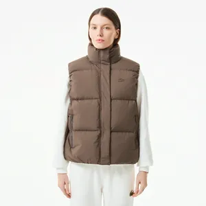 Женский жилет Lacoste с наполнителем из пуха и пера, коричневый, арт. BF2230