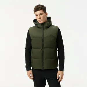 Мужской жилет Lacoste с капюшоном, хаки, арт. BH2516