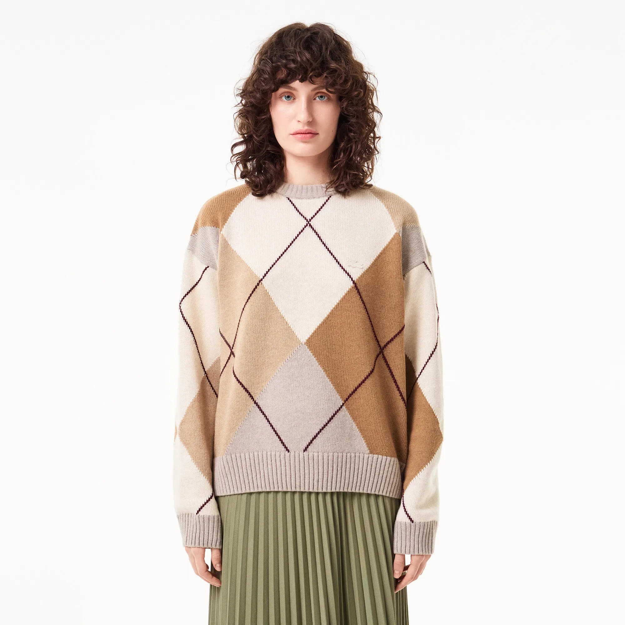 Женский свитер Lacoste Relaxed Fit, разноцветный, арт. af2511