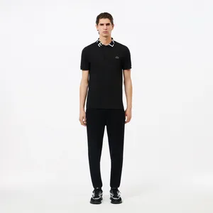 Мужские брюки Lacoste SPORT из меланжевой смеси хлопка, черный, арт. XH1776