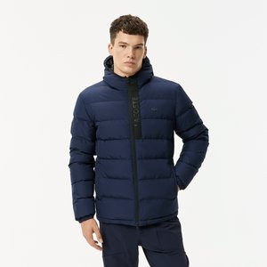 Мужская стёганая куртка Lacoste с капюшоном