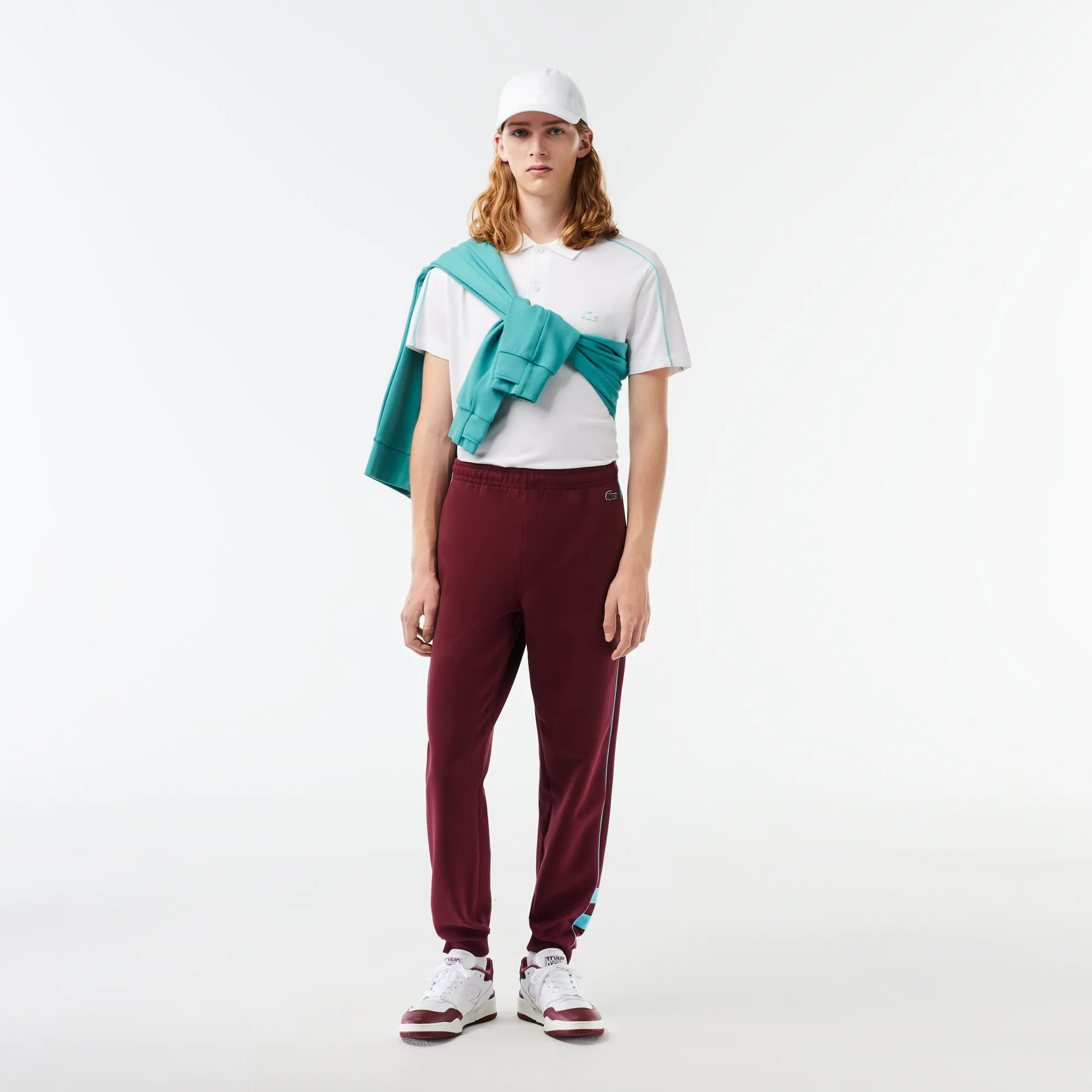 Мужские спортивные брюки Lacoste, бордовый, арт. xh1431