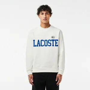Мужская флисовая толстовка Lacoste, белый, арт. 6921