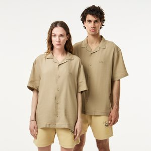 Рубашка Lacoste из смеси льна