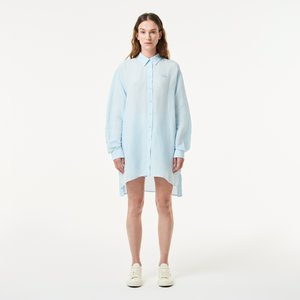 Женская лёгкая рубашка Lacoste, голубой, арт. cf0406