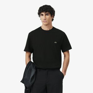 Мужская футболка Lacoste из хлопка с нагрудным карманом