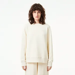 Женская хлопковая толстовка Lacoste, белый, арт. SF2511