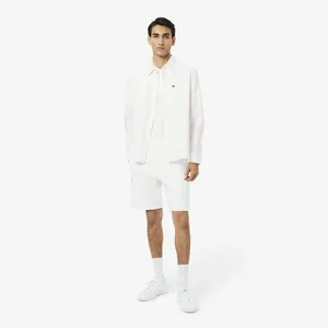 Мужские шорты Lacoste из органического хлопка, белый, арт. GH9743