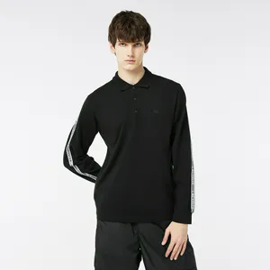 Мужское поло Lacoste из хлопка, черный, арт. PH2405