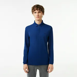 Мужское поло Lacoste с длинными рукавами, синий, арт. PH2481