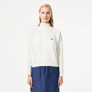 Женский свитер Lacoste Relaxed Fit на молнии