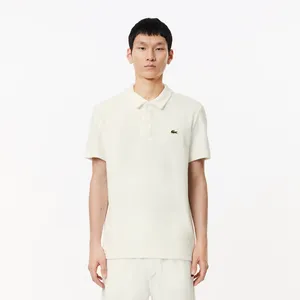 Мужское махровое поло Lacoste Regular Fit, белый, арт. PH7571
