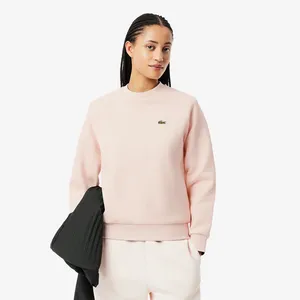 Женский свитшот Lacoste Regular Fit из хлопка, розовый, арт. SF8347
