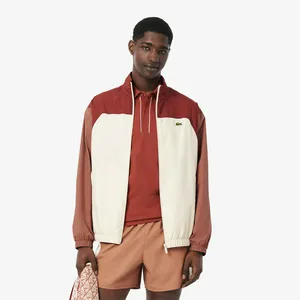 Мужская водоотталкивающая спортивная ветровка Lacoste, белый, арт. BH8903