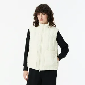 Женский стёганый жилет Lacoste, белый, арт. BF0501