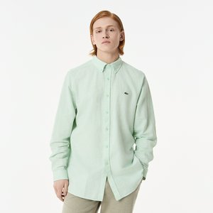 Мужская рубашка Lacoste из хлопка и льна