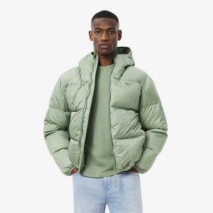 Мужской короткий пуховик Lacoste с капюшоном