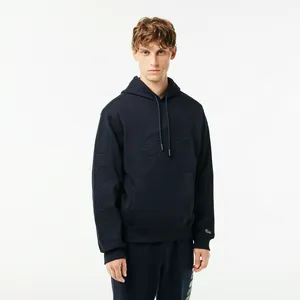 Мужская толстовка Lacoste с флисом, синий, арт. SH2105