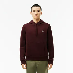 Мужская толстовка Lacoste Classic Fit с флисом, бордовый, арт. SH9623