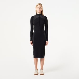 Женское облегающее длинное платье Lacoste
