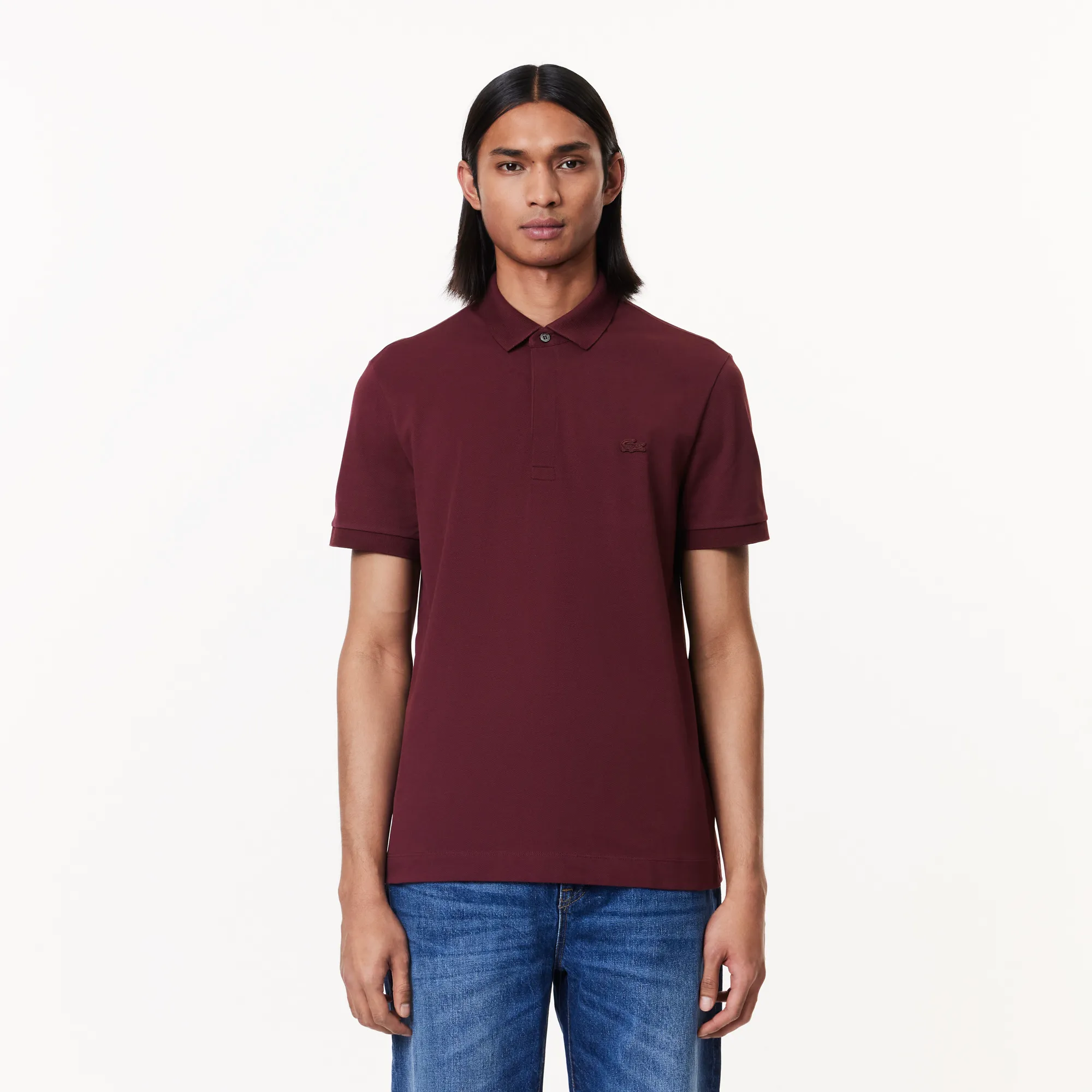 Мужское поло Lacoste PARIS Regular Fit, бордовый, арт. ph5522