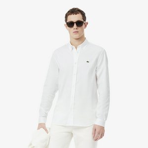 Мужская хлопковая рубашка Lacoste Slim Fit