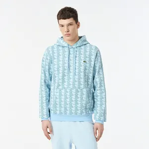 Мужская флисовая толстовка Lacoste Monorgam, голубой, арт. SH2855