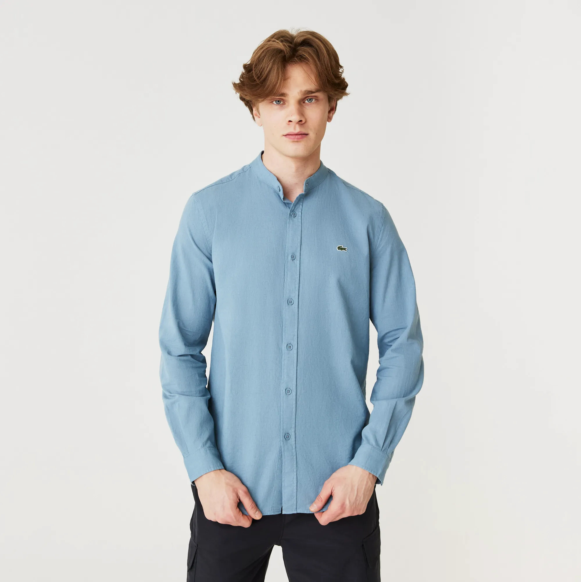 Мужская рубашка Lacoste Regular Fit, голубой, арт. ch0323