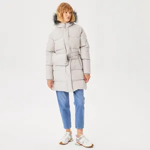 Женская куртка Lacoste с капюшоном, белый, арт. BF2303