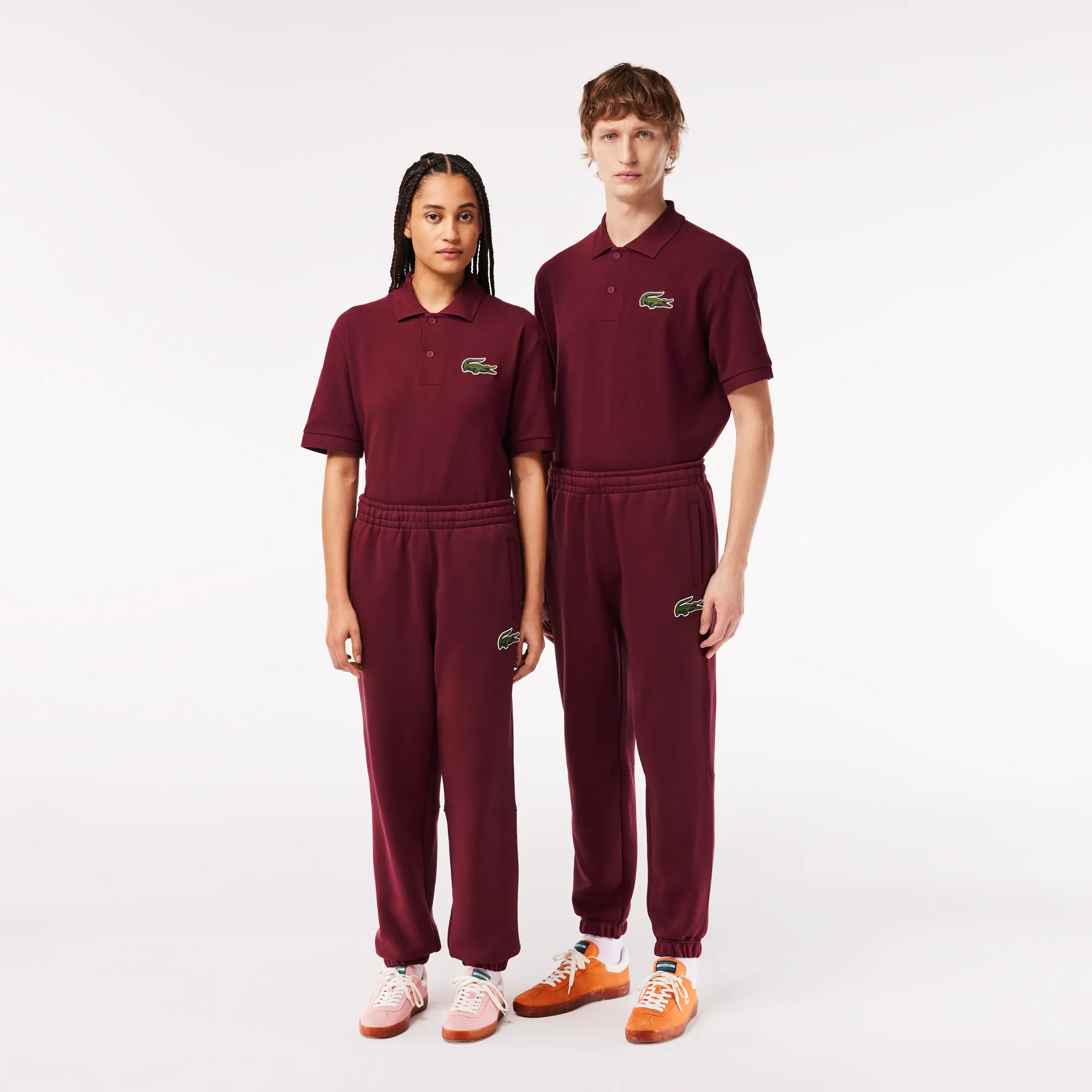 Брюки Lacoste SPORT Unisex из органического хлопка, бордовый, арт. xh0075