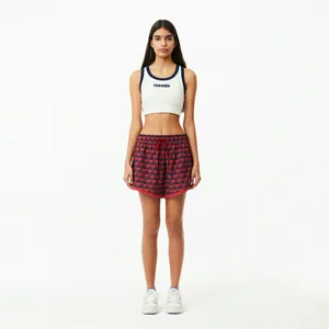 Женские лёгкие шорты Lacoste, красный, арт. ff6928