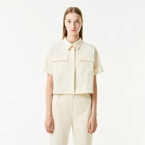 Женская лёгкая рубашка Lacoste, белый, арт. CF0401