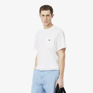 Мужская футболка Lacoste из хлопка с нагрудным карманом, белый, арт. TH2827