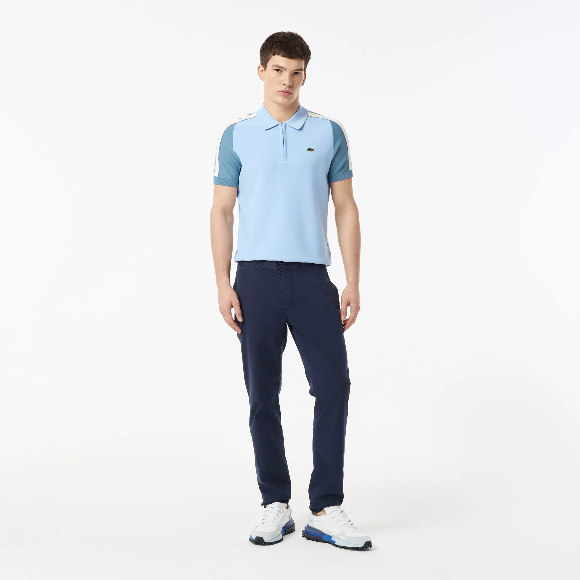 Мужские брюки Lacoste из эластичного хлопка, синий, арт. hh0526