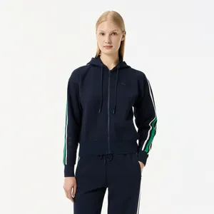 Женская спортивная толстовка Lacoste с капюшоном, синий, арт. SF0509R
