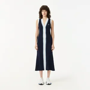 Женское платье Lacoste из вискозы, синий, арт. EF0504