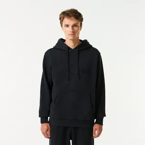 Мужская толстовка Lacoste Loose Fit с капюшоном, чёрный, арт. 7658
